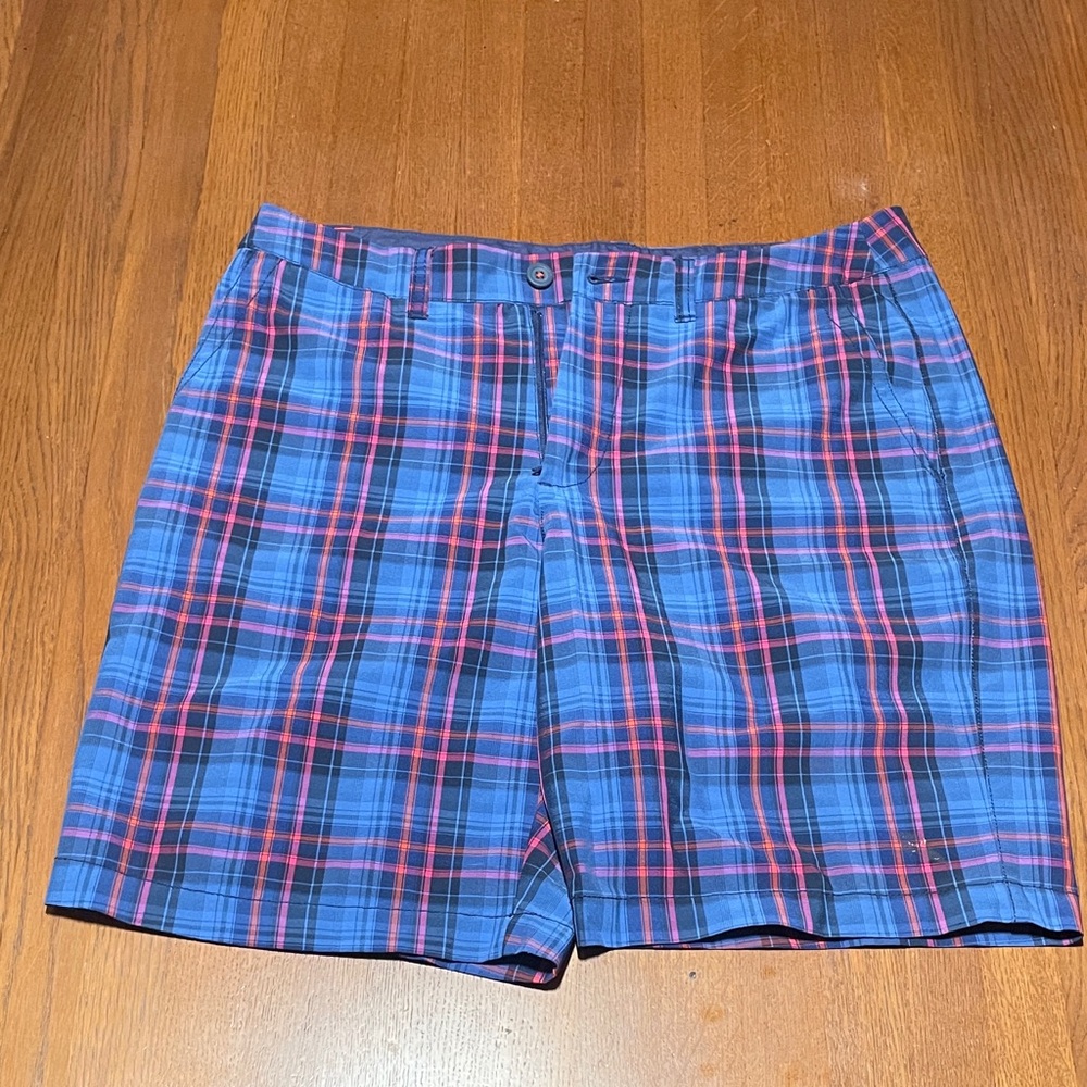 Tommy Bahama Men's Plaid Shorts in Blue and Red